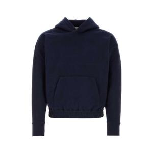 SAINT LAURENT 다크 블루 코튼 스웨트셔츠 773358Y36SW 4140