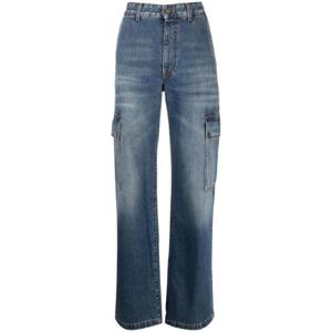 25 FW Stella McCartney 카고 포켓 스트레이트 진 6D02233SPH46 TP432202309