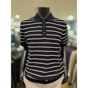 [바쏘옴므][바쏘옴므] Z2WT43A 25년S/S 다크네이비 단가라 피케