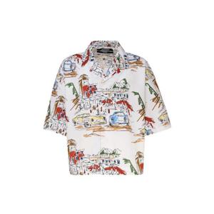 자크뮈스 반팔 셔츠 246SH108 16771HI PRINT CAPRI CARS WHITE