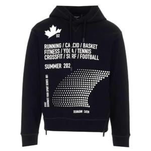 Dsquared2 슬로건 프린트 드로스트링 후드티 S74GU0486S23326 900 TP935768751