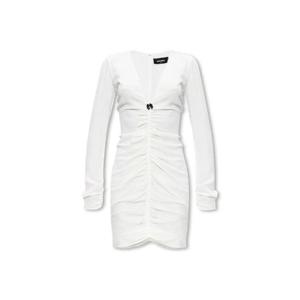 Dsquared2 긴팔 V넥 개더 미니 드레스 S75CV0778S76512 101 TP934994368