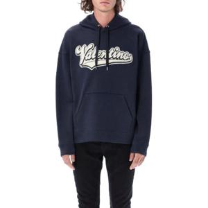 Valentino 로고 플록 드로우스트링 후드티 1V3MF22W8Q6 598 TP935874769
