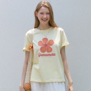 [아워호프] Gumamela Flower T-shirt - Lemon [H25SM3-TS05-LEM]