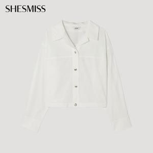 [쉬즈미스] 절개 크롭 셔츠_SWWSTP32090_OW