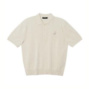 캉골반팔티 CQK KREC-KN18980IV 하프슬리브 칼라 니트 1898 아이보리