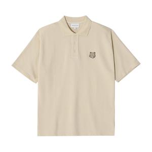 메종키츠네 MM00202KJ7010 0119 볼드 폭스 헤드 패치 폴로 남성 반팔티