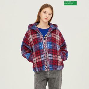 [베네통] 헬렌 체크 점퍼 BAJP55361_MU