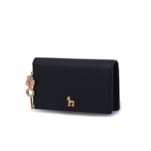 [헤지스] [25FW]][DEAR PUPPY] 블랙 가죽 큐빅 [HIWA5F184BK]