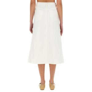 아페쎄 미디 스커트 COGZVF06423 AAB WHITE