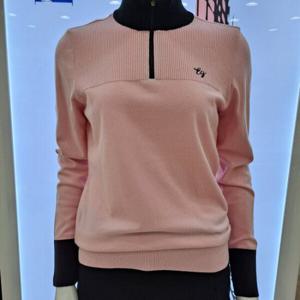 [엘르골프]에리배색  반목크 여성 스웨터  6I63451_SC