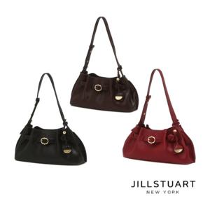 [질스튜어트] 브렛 블랙, 브라운, 레드 가죽 버클 디테일 숄더백 S JABA5F052BK.062W2.072R2