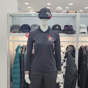 [디즈니골프]여성 캐릭터 기본 긴팔 티셔츠 (DO1LTS016-BK)_US