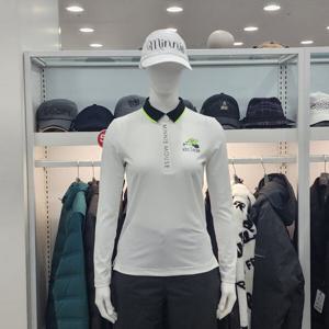 [디즈니골프]여성 레터링 포인트 티셔츠 (DO1LTS001-WH)A_US