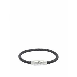 [SALVATORE FERRAGAMO] 라프리마 남성 팔찌 Brangles 레더 675919773540 블랙 /8