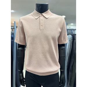 [레노마 옴므]S/S 핑크 면혼방 카라넥 반팔 니트 RFPKT60_BP