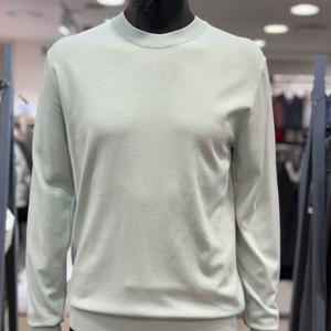 [레노마 옴므]S/S 봄,여름 민트 실크 혼방 라운드 니트 QAMKT02_