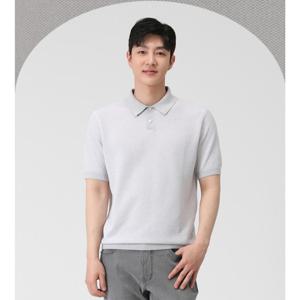 [피에이티]남성 면 혼방 반팔 카라 니트 1K33601_HDD