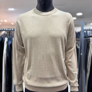 [레노마 옴므]S/S 베이지 모 혼방 라운드 니트 REPKT04_BP