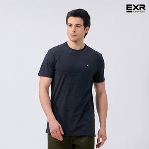 EXR반팔티 남성 코튼 반팔 티셔츠 차콜 EMT24SS50-CHC