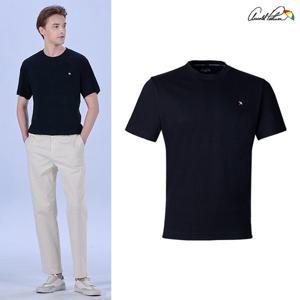 아놀드파마반팔티 남성 코튼 반팔티셔츠 블랙 AMT25SS40-BLK