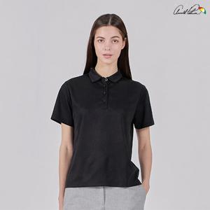 아놀드파마반팔티 여성 반팔 카라티셔츠 블랙 AWT25SS20-BLK