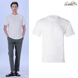 아놀드파마반팔티 남성 코튼 반팔티셔츠 화이트 AMT25SS40-WHT