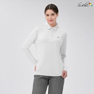 아놀드파마긴팔티 여성 긴팔  카라티셔츠 화이트 AWT25SS10-WHT
