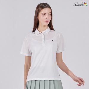 아놀드파마반팔티 여성 반팔 카라티셔츠 화이트 AWT25SS20-WHT