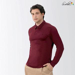 아놀드파마긴팔티 남성 긴팔  카라티셔츠 버건디 AMT25SS10-BGD