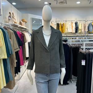 [올리비아로렌]투버튼 린넨자켓 VOCFU4M4111