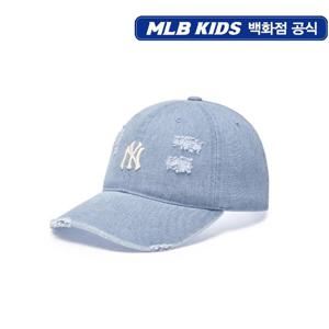 MLB키즈 피그먼트 데미지 워싱볼캡 (7ACPV155N50BLL)