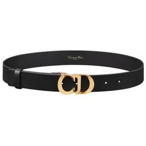 디올 Cest Dior 벨트 블랙 스무스 송아지 가죽 30mm B0328UVWVM900