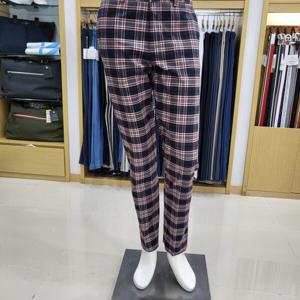 [루이까스텔]남성 양옆울밴드 체크 바지 3MRPT073E_OD