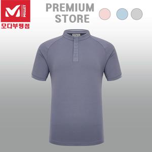 [밀레]밀레 여름영 남성 쿨티셔츠 디본 집업 티셔츠_MXSUT25561_