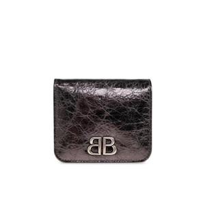 Balenciaga 로고 플라크 메탈릭 지갑 7654592AAYQ 1314 TP947726938