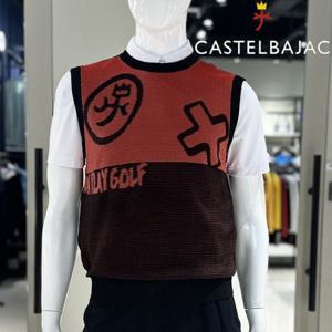 [까스텔바작]남성 (추천상품) 투톤 스웨터 베스트_BGESSV001_BK_