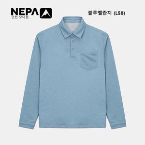 [네파]남성 멜란지 긴팔 폴로티셔츠 - 7L15240_L58_IC