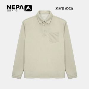 [네파]남성 멜란지 긴팔 폴로티셔츠 - 7L15240_D02_IC