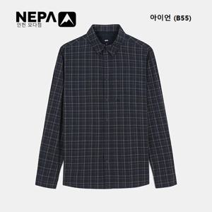 [네파]남성 체크 스트레치 긴팔 셔츠 - 7L31543_B55_IC