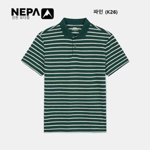 [네파]남성 린넨라이크 스트라이프 반팔 폴로 - 7L35251_K26_IC