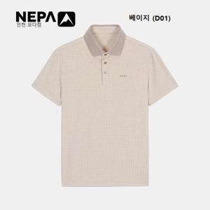 [네파]남성 미니 체크 반팔 폴로티셔츠 - 7L35247_D01_IC