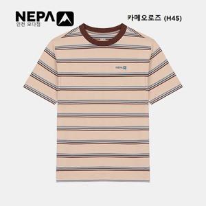 [네파]공용 멀티 스트라이프 피케 반팔라운드 - 7LD5368_H45_IC