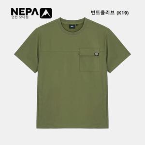 [네파]공용 컴포 테크 가슴포켓 반팔라운드티 - 7LD5361_K19_IC