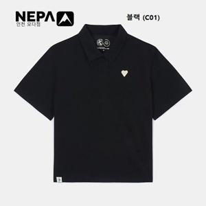 [네파]여성 GREENMIND 반팔 폴로티(루즈핏) - 7L45271_C01_IC