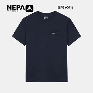[네파]남성 로고 포켓 반팔 티셔츠 - 7L35375_C01_IC