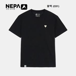[네파]남성 GREENMIND 로고 반팔 티셔츠 - 7L35373_C01_IC