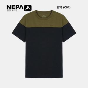 [네파]남성 씨타 블럭형 반팔 티셔츠 - 7L35367_C01_IC