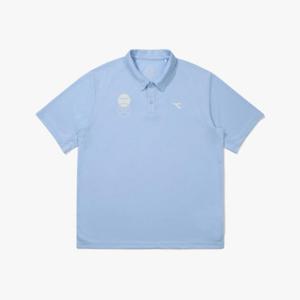 디아도라반팔티 KQJ D5121TTS35BLL 테크니컬 윙 테니스 카라 반팔 티셔츠 BLUE
