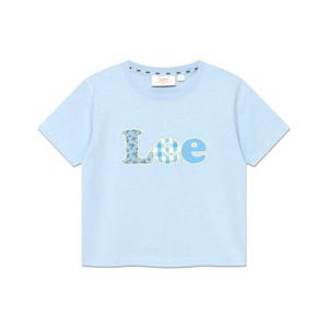 LEE W 아플리케 로고 크롭 티셔츠 B1 LE2502ST62 LB WH